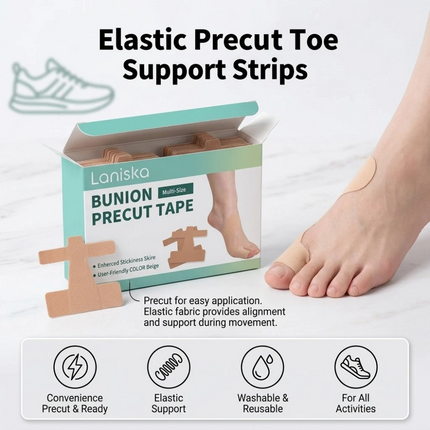 60PCS Bunion Corrector & Pain Relief Kinesiology Athletic Tape For Bunions