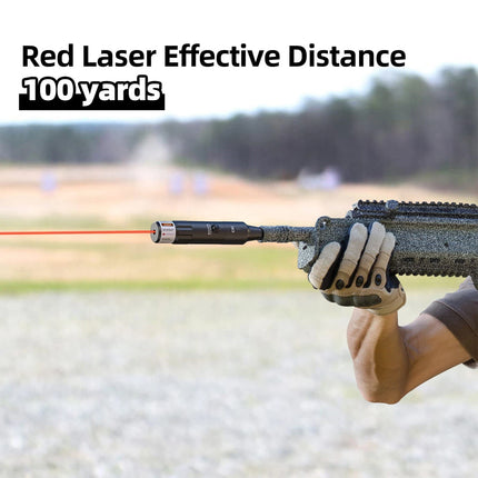 Red Laser Bore Sight Kit .177 To .50 Collimator Boresighter for Hunting Rifle
