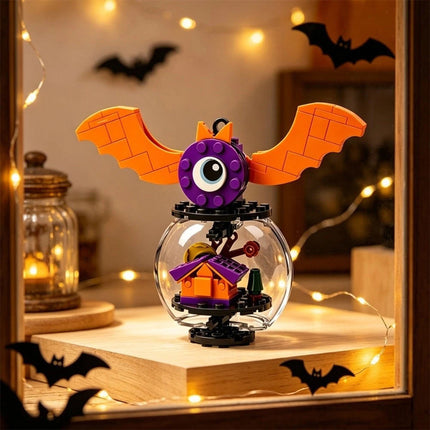 Halloween Building Blocks Ornament Glass Ball Pendant DIY Assembly Decoration Set