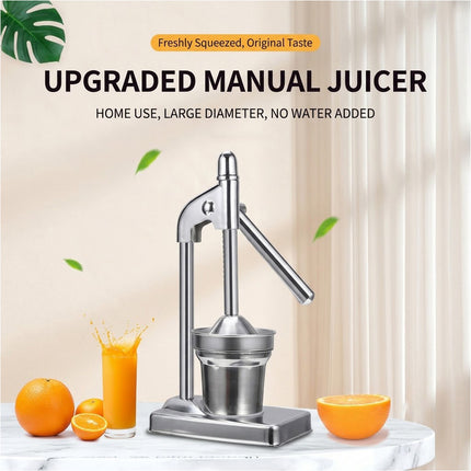 Manual Cast Iron Citrus Juicer Heavy Duty Commercial Grade Hand Press- Extra Large