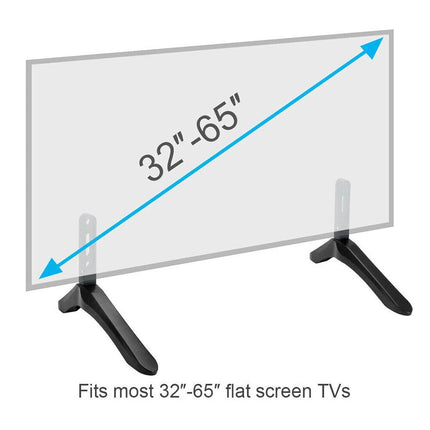 Height Adjustable TV Stand Universal Table Holder Desktop Base Mount Bracket Kit