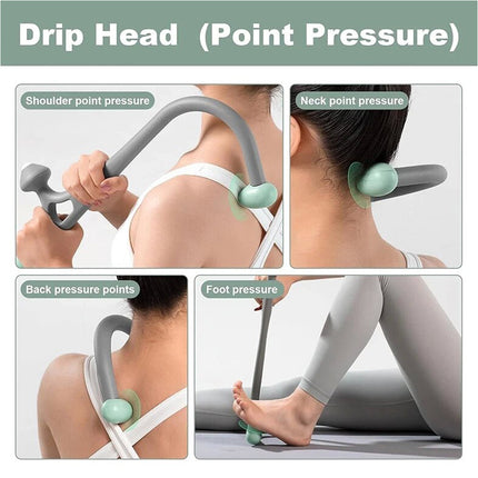 Hook Cane Back Massager Stick Trigger Point Massage Tool