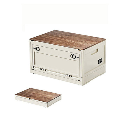 Folding Storage Crate Portable Camping Box Outdoor Travel Container with Handle Size L