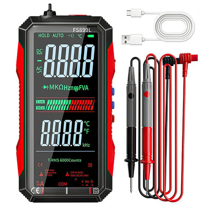 Electrical Automatic FS899L Multimeter Tester Rechargeable Multimeter 6000 Count