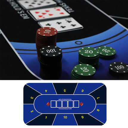 Portable Rubber Poker Mat Table Top Surface Noise Reduction Poker Table Top