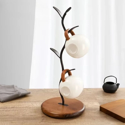 4 Cups Tree Mug Rack Stand Holder Cup Wooden Coffee Storage Tea Glass Hanger