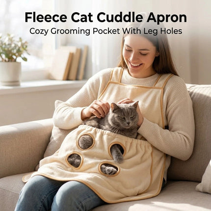 Pet Cuddling Apron with Leg Holes for Holding Small Cats Pet Grooming Apron NEW