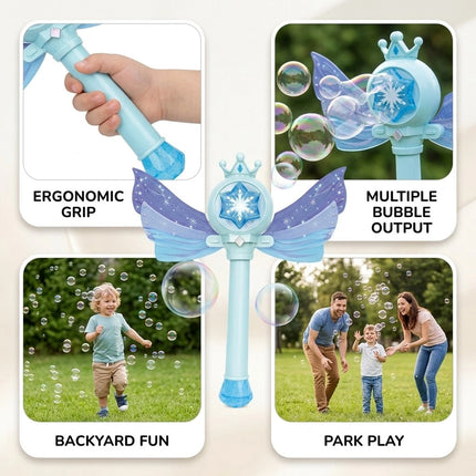 Fairy‑Style Butterfly Bubble Wand, Christmas Present Idea Bubble Blower