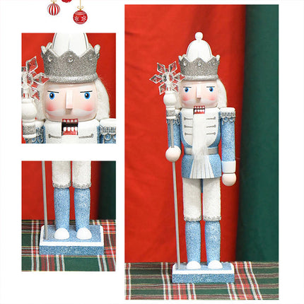 Wooden Nutcracker Soldier Gift Christmas Ornaments Xmas Party Decor 30cm