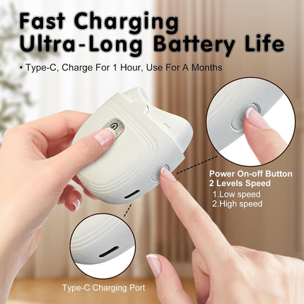 Electric Toe Nail Clippers For Thick Nails Nail Trimmer Cutter USB Rechargeable