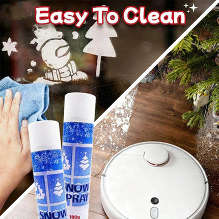 4PCS Christmas Snow Spray White Artificial Snow Craft Tree Window Decoration