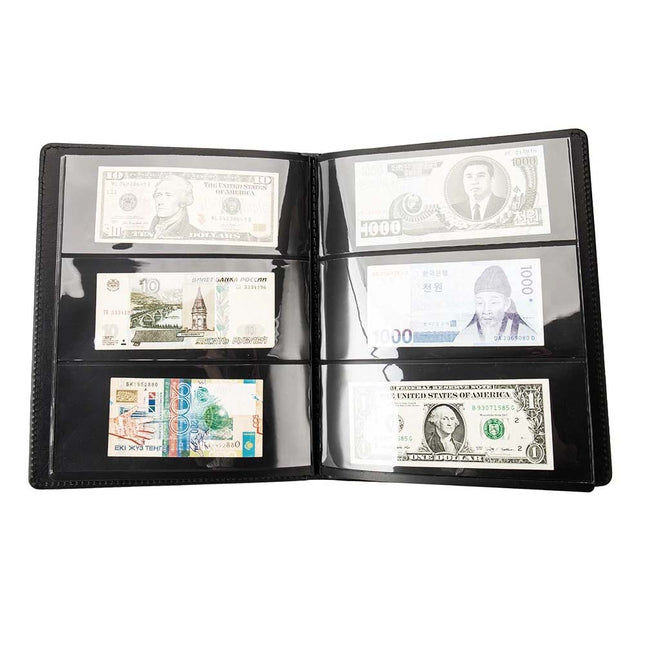 60 BankNote Album Stock Collection Storage Currency Holder Pocket Coin