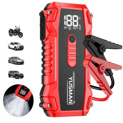 7000A Car Jump Starter Pack Power Bank LED LCD Battery High Booster Charger