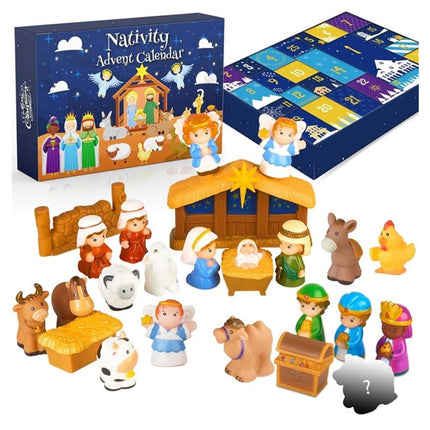 Nativity Advent Calendar Christmas Story Nativity Playset Advent Calen Advent Calendar Christmas Blind Box