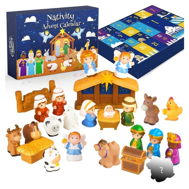Nativity Advent Calendar Christmas Story Nativity Playset Advent Calen Advent Calendar Christmas Blind Box