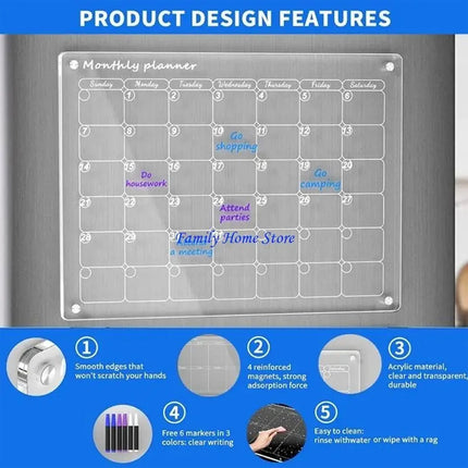 Transparent Memo Board Reusable Writing Note Board Durable
