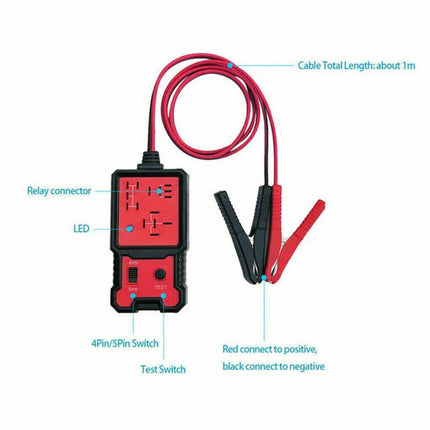 Universal 12V Electronic Automotive Relay Tester Auto Car Battery Checker Tool