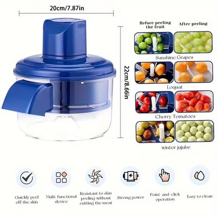 Electric Grape Peeling Machine Automatic Garlic Peeler Fruit Skin Remover Tools