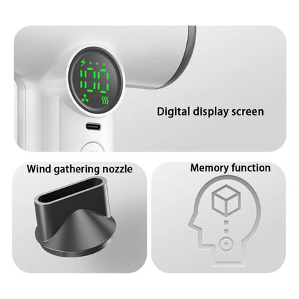Rechargeable Wireless Portable Hair Dryer Fast Drying High Speed Blow Dryer