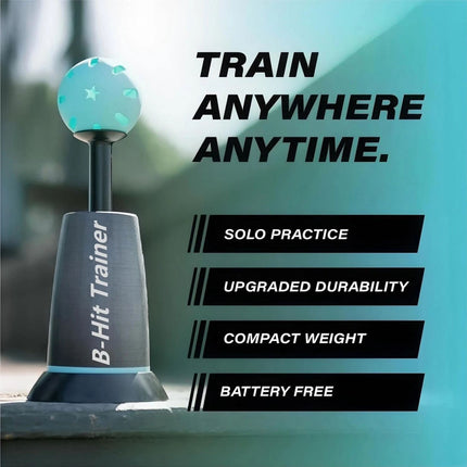 Baseball Training Tee Popper - Pops Up Balls to The Perfect Height with 3 Balls
