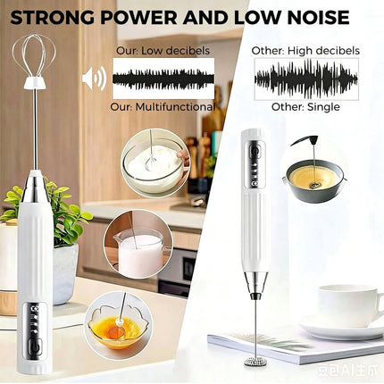 Electric Kitchen Mini Foamer Milk Frother Egg Beater Stirrer Whisk Mixer