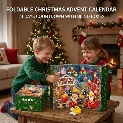Christmas 24 Days Countdown Advent Calendar 24 Rubber Ducks Toy Gift Bath