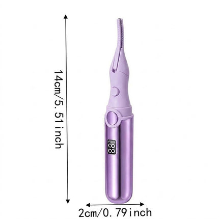 Fast Heating Electric Eyelash Curler Eyelash Curling Device Women Purple