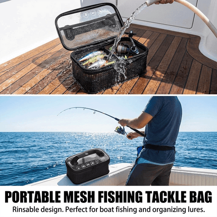 Saltwater Tackle Rinse Box For Rinse Drain Store Fishing Lures