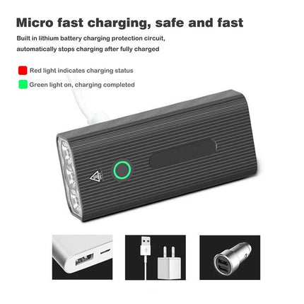 Rechargeable LED Bike Light Set Waterproof Bicycle Lights Headlight Front Rear