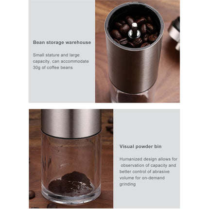 Hand Manual Coffee Bean Grinder Stainless Steel Conical Burr Portable Travel AU