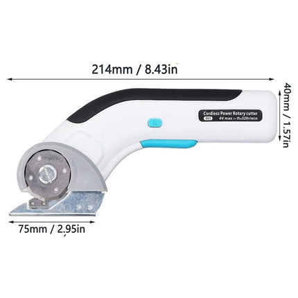 Electric Fabric Scissors Cutter USB for Crafts Sewing Cardboard Cordless Power