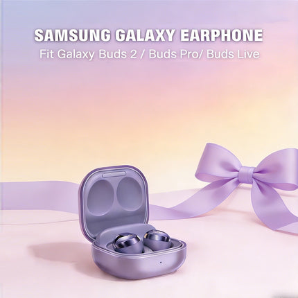 2 Pcs Silicone Protective Cover Case Clear Samsung Galaxy Buds 2 Live Pro Earbuds With
