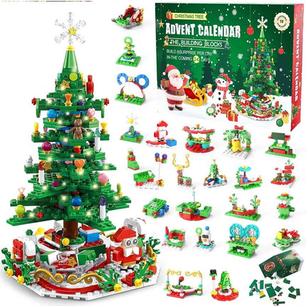 Advent Calendar 24 Days Xmas Countdown Gift Christmas Tree Building Toy Set ST-21