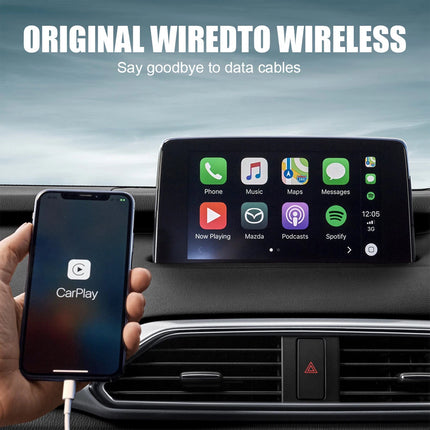 Wired Convert Wireless CarPlay Android Auto Connection USB Dongle Adapter