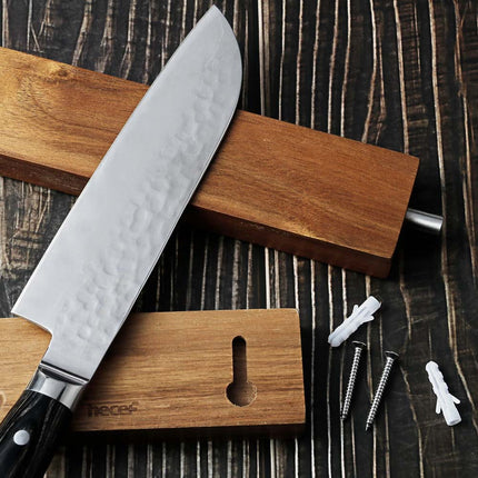 30cm  Knife Strip for Wall Premium Acacia Wood Strong  Holder Rack