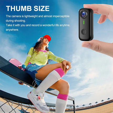 2K Portable  Action Camera Mini Thumb Camera For Cycling Sports Vlog