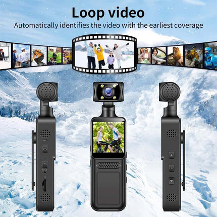 Handheld Action Camera 4K 180° Rotatable WIFI Pocket Camera Vlog DV Sports Cam