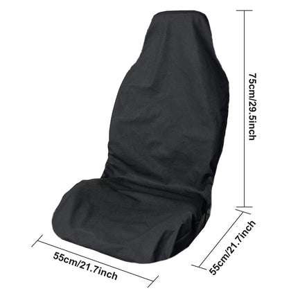 Universal Auto Car Seat Covers Anti Slip Throw Over Seat Cover Protector Black