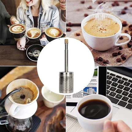 2x Portable French Coffee Tea Final Press Maker Coffee Stainless Steel Reusable