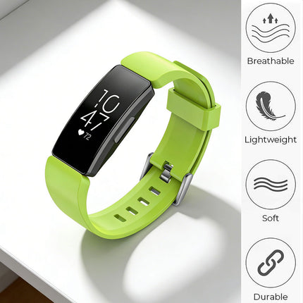 Fitbit Inspire HR Replacement Band Soft Silicone Sports Wrist Smart Watch Strap Green - Image 2