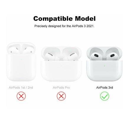 Apple AirPods 3rd Gen Generation Case With Hook Case Air Force Blue