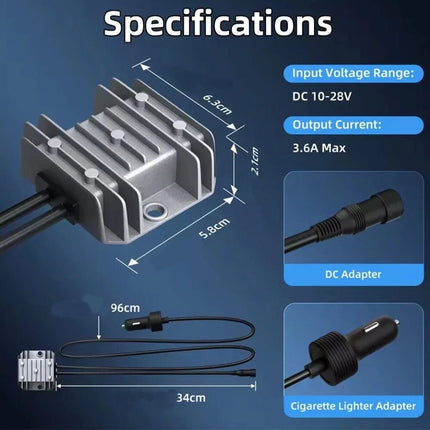 For Starlink Mini Step Up Converter 10-28V to 30V 3.5A w/ Cigarette Lighter Plug - Image 6