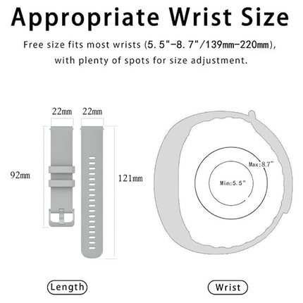 Garmin Forerunner 745 Vivoactive 4 Replacement Watch Band Grey - Image 6