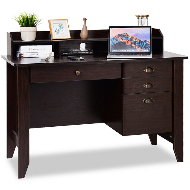 Computer Desk PC Laptop Writing Table Workstation Student Study Furniture Rustic Brown