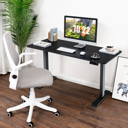 Standing Desk Electric Motorised Computer Desk Height Adjustable Sit Stand Table Black