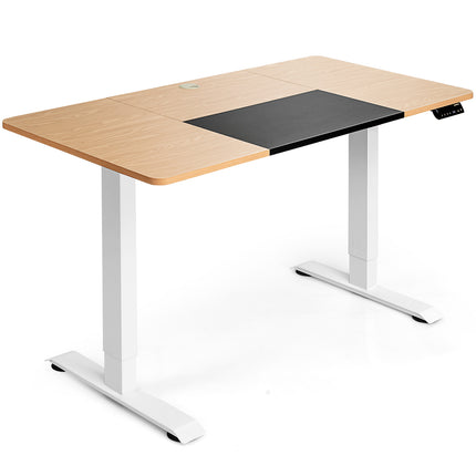 Standing Desk Electric Motorised Computer Desk Height Adjustable Sit Stand Table Natural