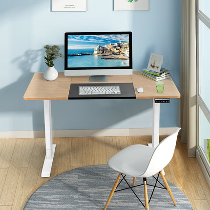 Standing Desk Electric Motorised Computer Desk Height Adjustable Sit Stand Table Natural