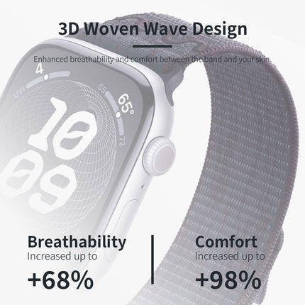 For Apple Watch Nike Sport Loop Band Nylon Strap iWatch 42mm 46mm S11 SE Ultra Indigo