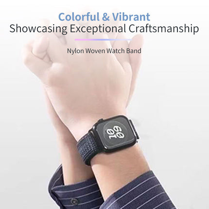 For Apple Watch Nike Sport Loop Band Nylon Strap iWatch 42mm 46mm S11 SE Ultra Indigo