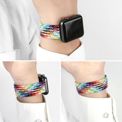 Nylon Elastic Band For Apple Watch 38/40/41mm Camouflage